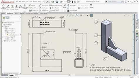 solidworks welding diagram